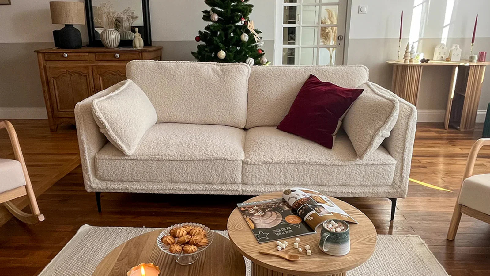 8 Décor Tips to Create a Cozy Relaxation Corner in Your Living Room for the Holidays