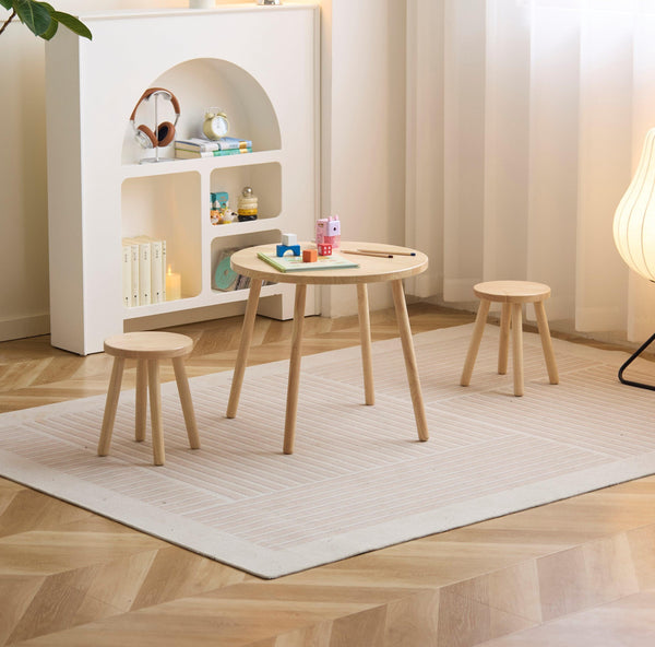 FLORO Children's Table and 2 Stools Set