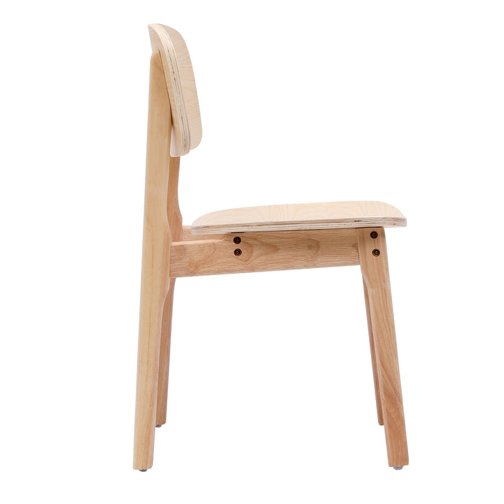 Lot de 2 chaises en bois massif