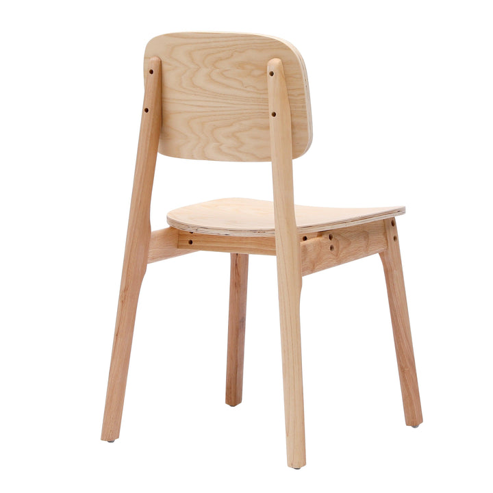 Lot de 2 chaises en bois massif