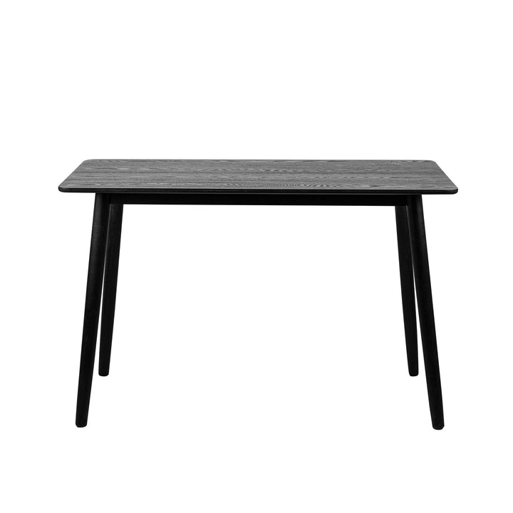 Table a manger rectangulaire 4 personnes en pin massif noir L120