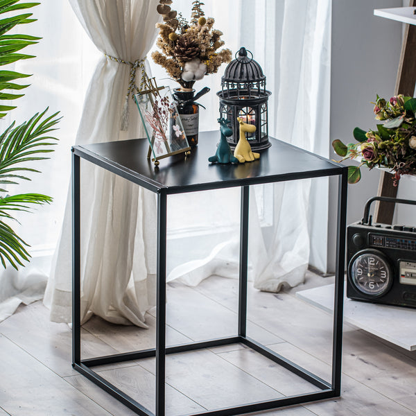 HAGEN Industrial Black Metal Side Table