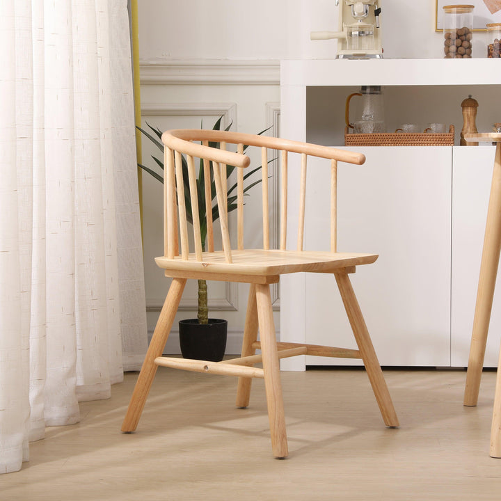 Lot de 2 chaises en bois massif