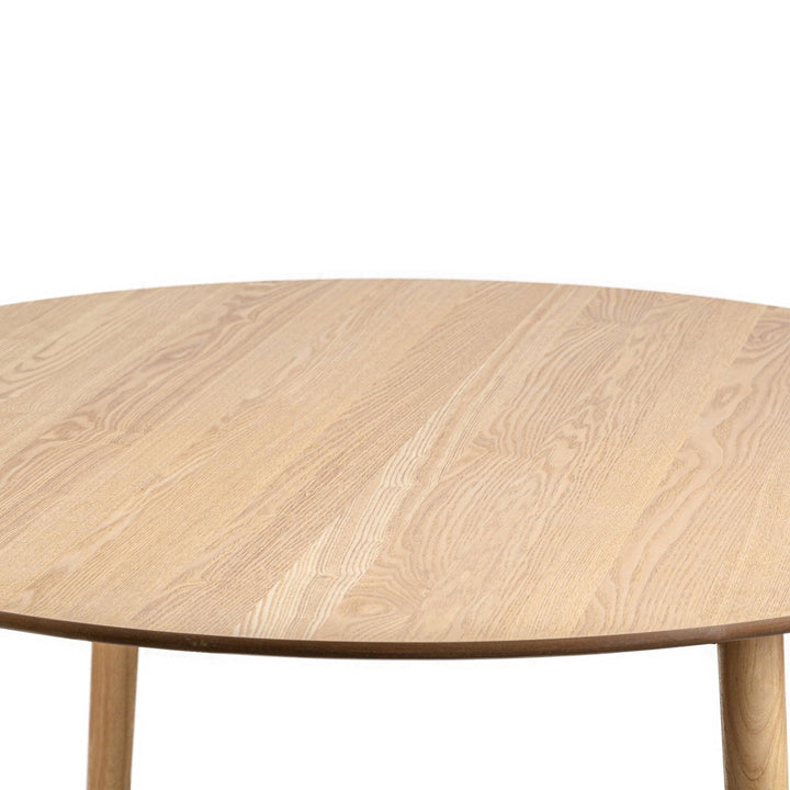 Table a manger 6 personnes en pin massif D120 coloris naturel