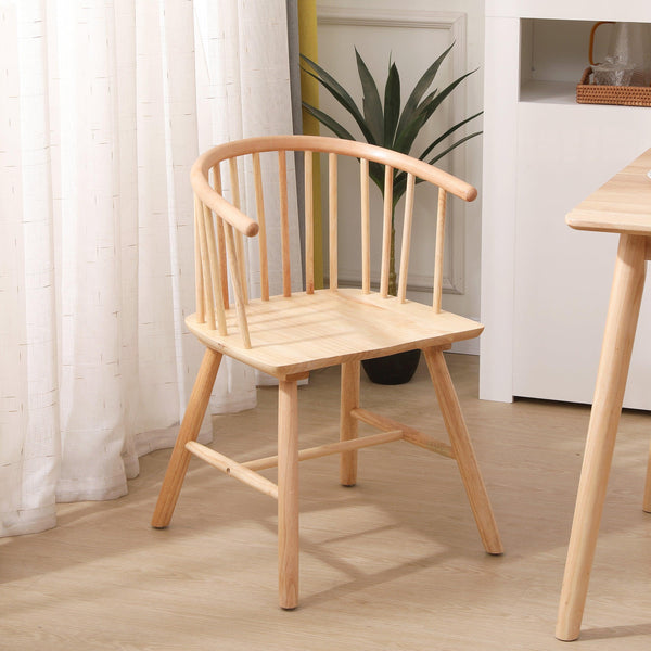 Lot de 2 chaises en bois massif