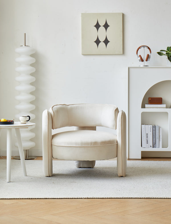 BANGUI Beige Corduroy Chair