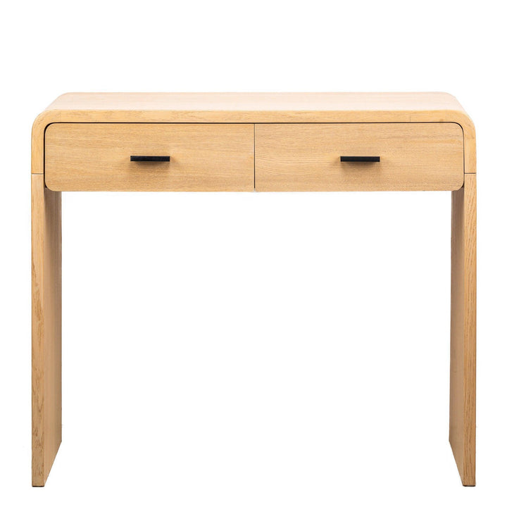 Console style scandinave 2 tiroirs en bois