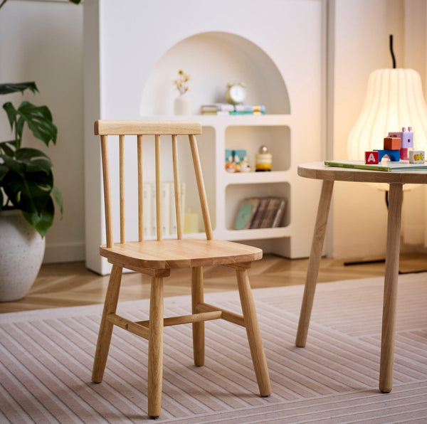 NESNA Set of 2 Solid Wood Kids Chairs